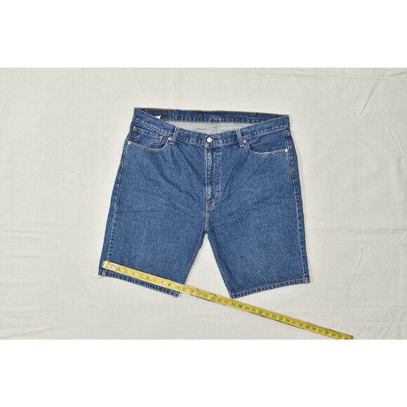 Levi's Men's Size 42 Zip 505 Regular Fit Denim Shorts Blue Waterless Cotton - Picture 4 of 8